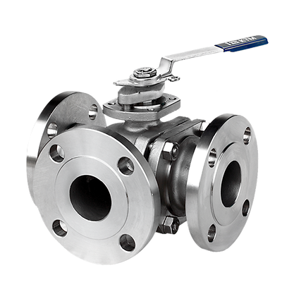 KTM Series NB1 Three Way Floating Ball Valve with Manual Actuator ...