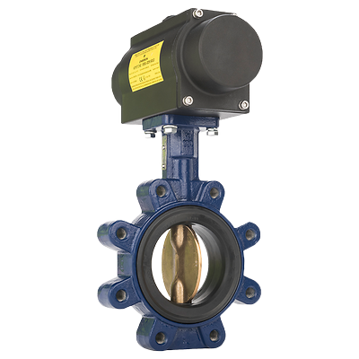 Keystone Series GR Butterfly Valve with Powered Actuator | Emerson US