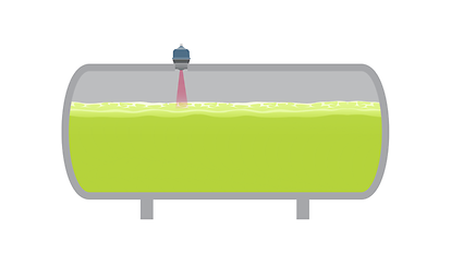 Misuratore di livello del liquido del serbatoio dell'acqua ad ultrasuoni  con sensore di temperatura Monitor