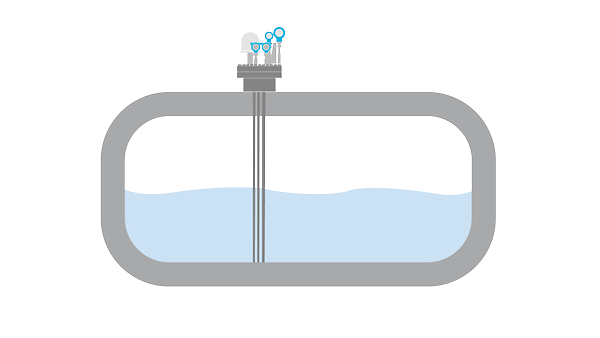 Mesure de niveau pour réservoir de carburant GNL marin à simple coque de type C